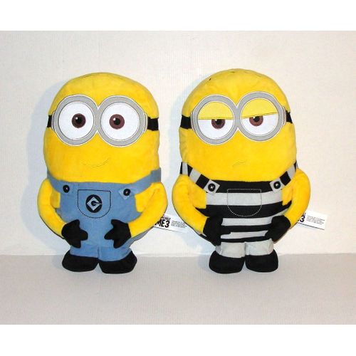 Minion Moi Moche Et Mechant Lot 2 Peluche Doudou Semi Plat Minion Despicable 3
