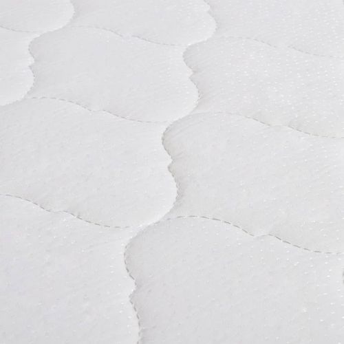 Lit Avec Led Et Matelas À Mémoire De Forme Bleu Tissu 120x200cm
