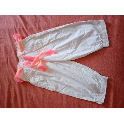 Pantacourt Blanc Fille 8 Ans U Collection