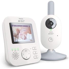 GHB Babyphone 3,2 pouces Smart Baby Monitor avec écran TFT LCD Caméra de vision nocturne et surveillance de la température unité bébé sans batterie 