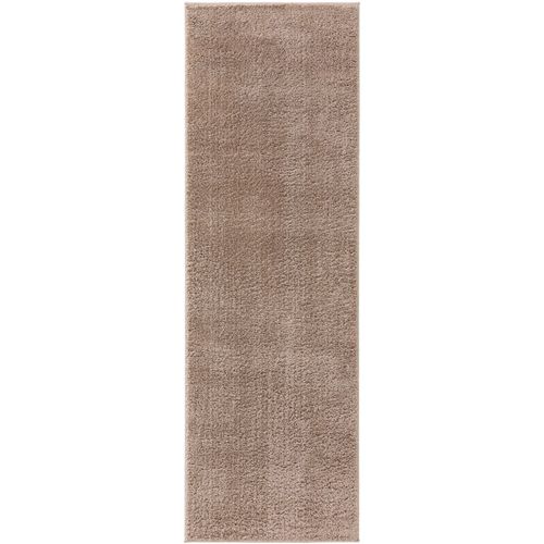 Tapis Poil Ras De Couloir Soda Beige 80x240 Cm - Tapis Poil Court Design Moderne Pour Salon