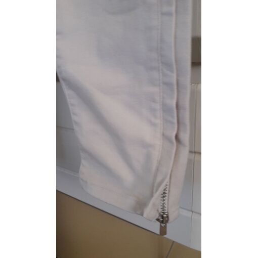 Pantalon Blanc Taille 42 Pour Femme - Occasion En Très Bon état, Coupe Classique, Marque Générique