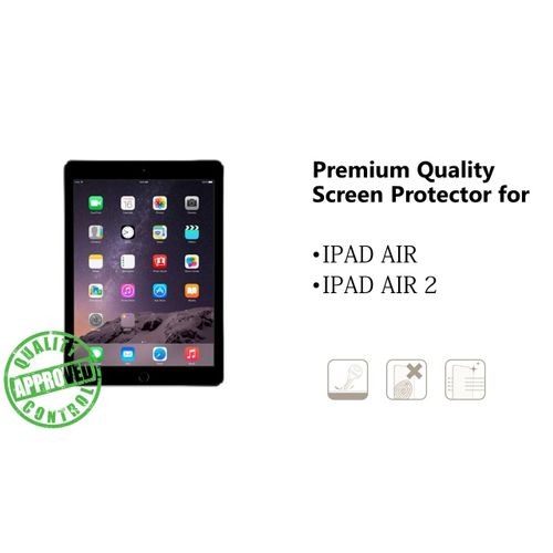 3 Film Protection Ecran Mat Ipad Screenguard, Modele: Ipad Air 1/2