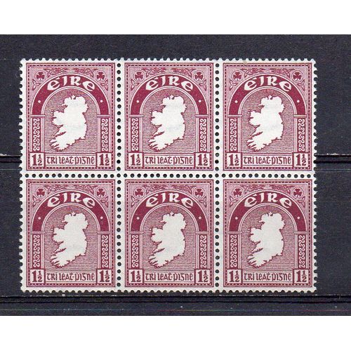 Irlande- Lot De 6 Timbres Neufs Non Détachés- Carte De L' Irlande