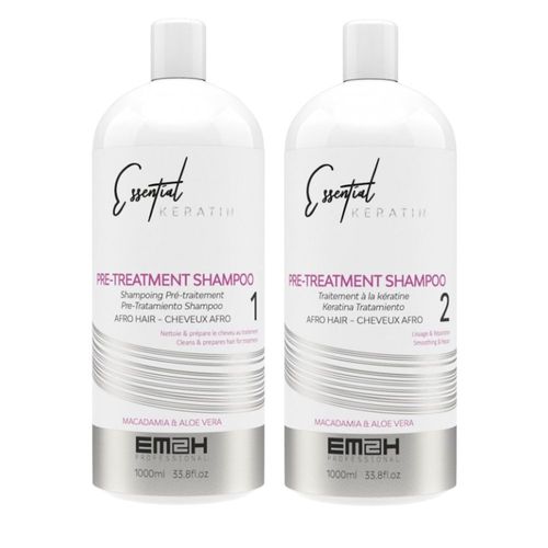 Essential Keratin - Kit Lissage - 2 X 1000 Ml - Cheveux Abîmés - Sans Formol 