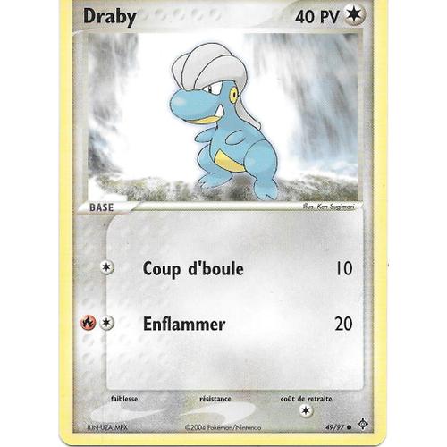 Carte Pokemon Draby 49/97 40 Pv - Set Ex Dragon (Fr)