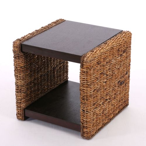 Table D'appoint Chevet Tabouret Bout De Canap? Lucca Rotin Kubu Lianes De Bananier
