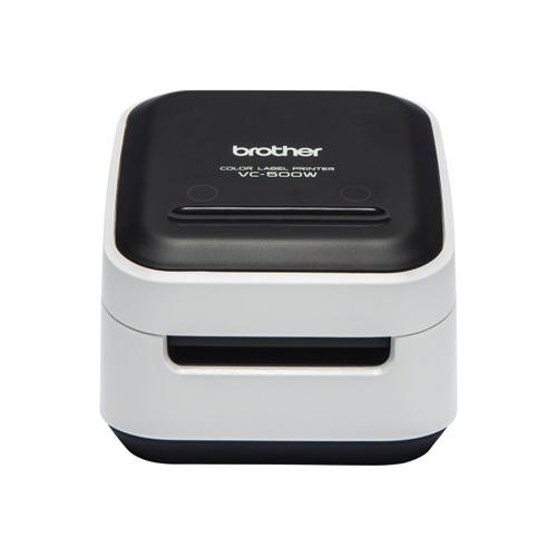 Brother VC-500W - Imprimante d'étiquettes - couleur - thermique direct - Rouleau (5 cm) - 313 ppp - jusqu'à 8 mm/sec (mono) / jusqu'à 8 mm/sec (couleur) - USB 2.0, Wi-Fi(n) - outil de coupe