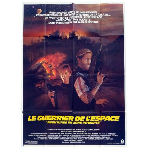 Le Guerrier De L Espace : Aventures En Zone Interdite (Spacehunter) - Véritable Affiche De Cinéma Pliée - Format 120x160 Cm - De Lamont Johnson Avec Peter Strauss, Molly Ringwald - 1983