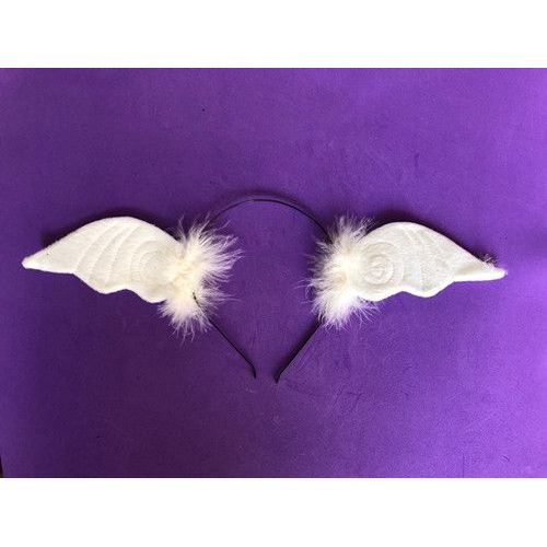 Expédié De Paris - Barrette Serre Tete Aile Ange Blanc Bijoux Cheveux