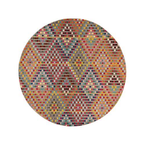 Benuta Tapis Casa Multicouleur Diamètre 120 Cm Rond