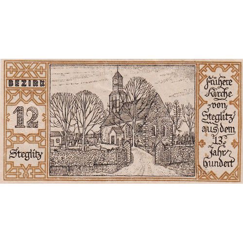 Billet Allemand - 50 Pfennig Berlin Sept 1921 - 12 Steglity