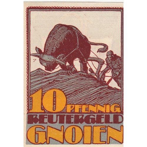 Billet Allemand - 10 Pfennig - Gnoien 15 Fev 1922