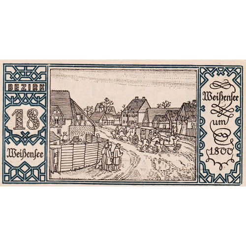 Billet Allemand - 50 Pfennig Berlin Sept 1921 - 18 Weissensee