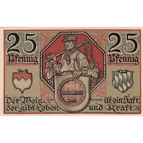 Billet Allemand - 25 Pfennig Kitzingen F. 1921
