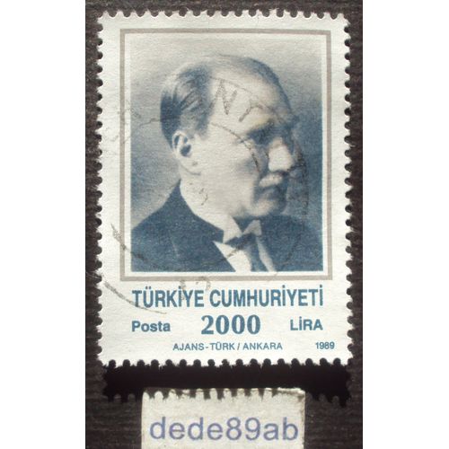 Turquie.. Turkiye Cumhuriyeti . 2000 Lira . Ataturk,Kemal . Oblitéré.