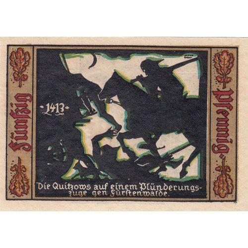 Billet Allemand - 50 Pfennig - Fürstenwalde An Der Spree 1921