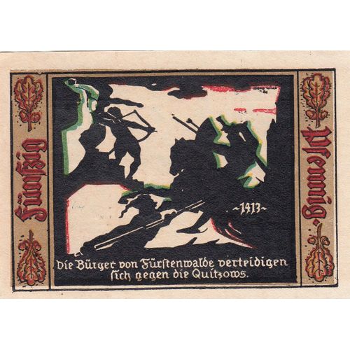 Billet Allemand - 50 Pfennig - Fürstenwalde An Der Spree 1921