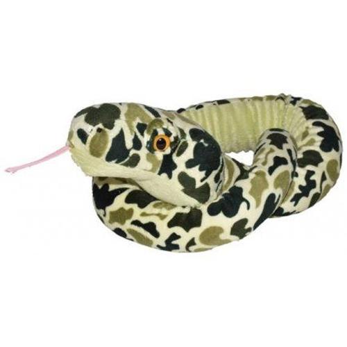 Peluche Serpent Camouflage Vert 137 Cm - Peluche Licence Wild Animaux Exotiques - Reptiles - Enfant