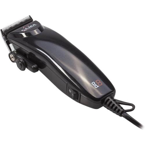 Noir Italy Professional - PRO8 - Tondeuse à cheveux avec moteur magnétique - Réglage de la hauteur de la lame de 0,8 à 3 mm - Réglage de la coupe de 3 à 12 mm - Lame en acier inoxydable - 350 g