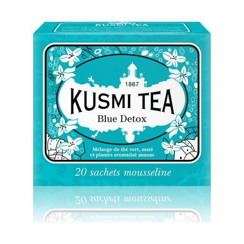 Kusmi Tea - Blue Detox (Thé Vert À Base De Maté & Ananas) - Boîte 20 Sachets