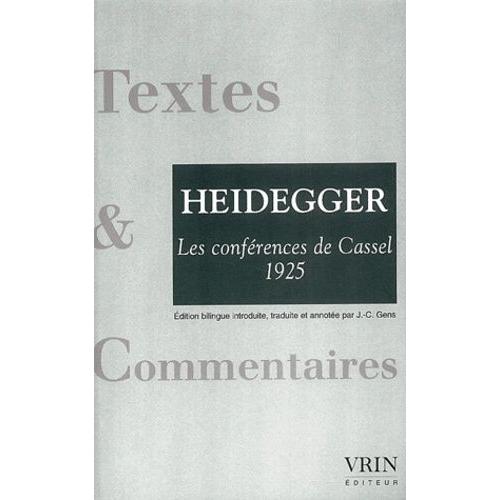 Les Conférences De Cassel (1925) Précédées De La Correspondance Dilthey-Husserl (1911). - Edition Bilingue Français-Allemand