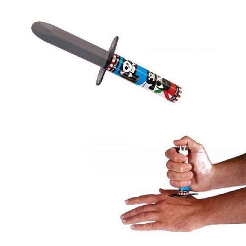 Dague Poignard Lame Rétractable Pirate 22cm