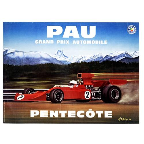 Affiche Grand Prix Automobile Pentecôte Pau