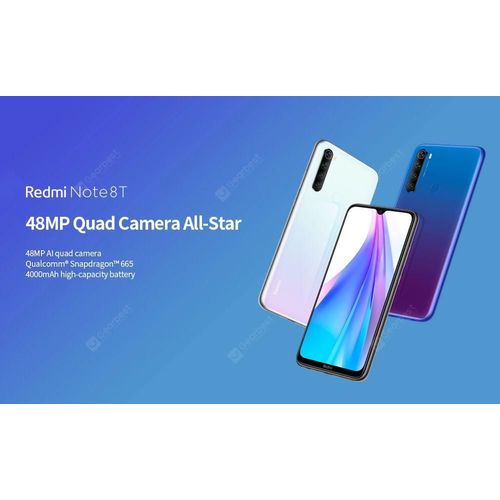 Xiaomi Redmi Note 8T 6,3 pouces Snapdragon 665 Octa Core 4Go RAM 64Go - Bleu