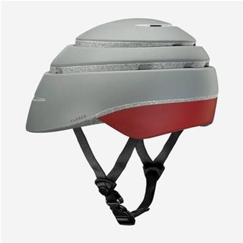 Closca Casque De Vélo Sans Visière Pliable Gris/Bordeaux Loop