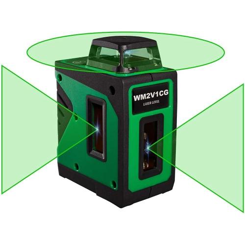 Vert Niveau Laser Auto Nivellement Vert Faisceau Un Avion Croix Ligne 2x130 ° Vertical Ligne Lasers 1x360 ° Horizontal 12 Lignes plafond de tuiles de Plancher Lazer Niveaux Magnétique Base Li Batterie