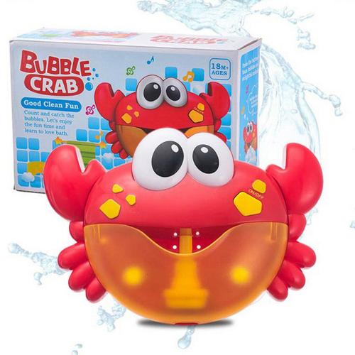 Machine À Bulles Électrique En Forme De Crabe, Baignoire, Musique Légère Pour Bébé, Savon De Bain, Jouets De Natation, Souffleur, Jouet Amusant Pour Enfants