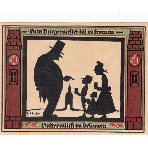 Billet Allemand - 50 Pfennig - Glauchau 1921