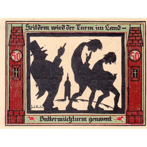 Billet Allemand - 50 Pfennig - Glauchau 1921