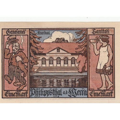 Billet Allemand - 1 Mark - Philippsthal An Der Werra 1921