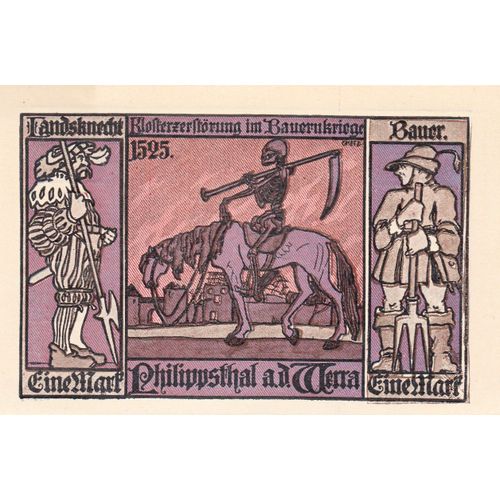 Billet Allemand - 1 Mark - Philippsthal An Der Werra 1921