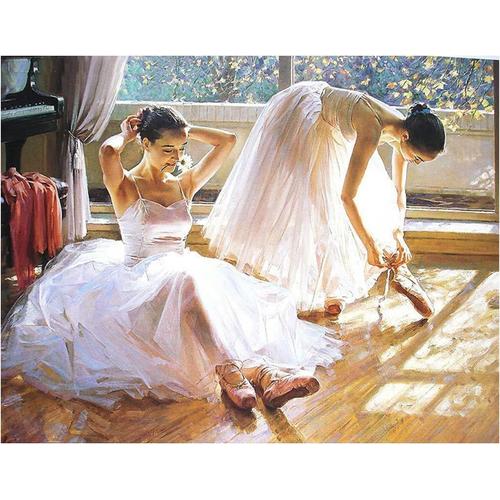 Square Diamond Painting Danseuse Ballerine 50x40 Cm Peinture Par Numéros Ballet Perles De Diamant Ballerine Broderie Diamant Danseuse Peinture Diamant Danseuse Diamond Painting Carré Diamant