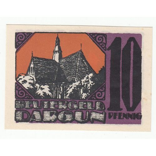 Billet Allemand - 10 Pfennig - Dargun 1921