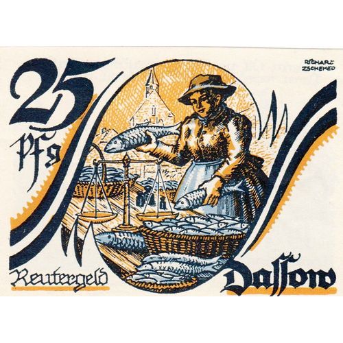Billet Allemand - 25 Pfennig - Dassow In Mecklenburg 1922