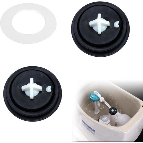 2 Pièces Rondelles de Diaphragme de Soupape, Membranes pour Robinet Flotteur, Réparation Facile de la Chasse d'Eau, Joint Chasse d'Eau WC, Valves à Flotteur, pour l'Entretien des Toilettes