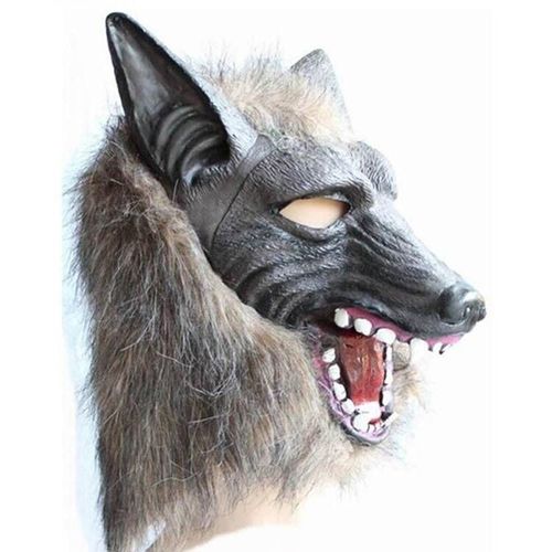 Tête De Loups-Garous D'halloween Visage Complet Décoration D'horreur Fantôme Réaliste Nouveau Design Jouet Cosplay De Scène Pour Enfants