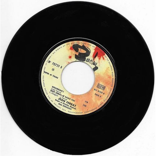 1 Disque Ancien, 45 Tours, De ( Jean Ferrat ) Année 1964
