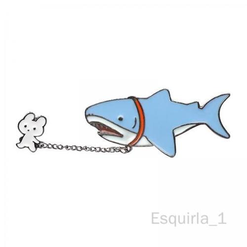 Esquirla 5 Broche De Dessin Animé Lapin Requin, Badges Pour Sacs À Vêtements, Fournitures De Bricolage, Paquet De 4 À 6 5 Pièces