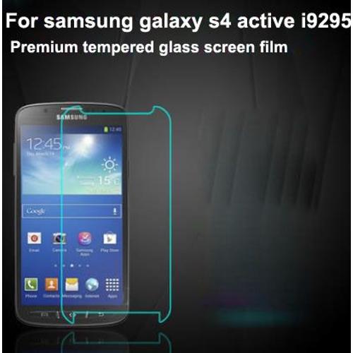 Pour Samsung galaxy s4 active i9295 protecteur d'écran en verre trempé  Ultra mince Premium, i9295 protection d'écran en verre