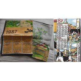 Torchons Calendrier 1987
