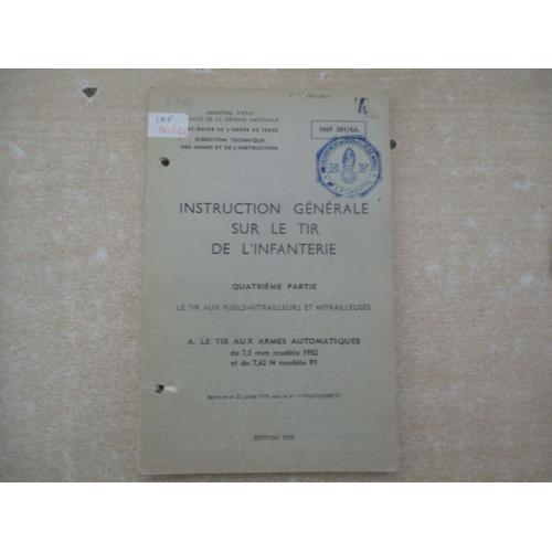 Document Tir Au Fusil-Mitrailleur Et Mitrailleuses