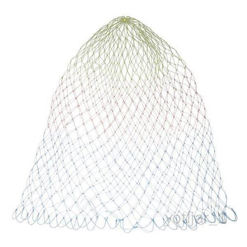 Yotijar 6 Lot De 4 À 6 Filets De Pêche Pliants En Nylon Coloré, Filet D'atterrissage En Maille Losange 6 Pièces