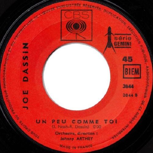 1 Disque Ancien, 45 Tours, De ( Joe Dassin ) Année 1968