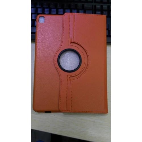 Rotation 360 Degrés Support En Cuir Aimant Couverture Coque Funda Étui Pour Apple Ipad Pro 9.7 Pouces A1673 A1674 A1675 Tablette + Film + Stylo Orange