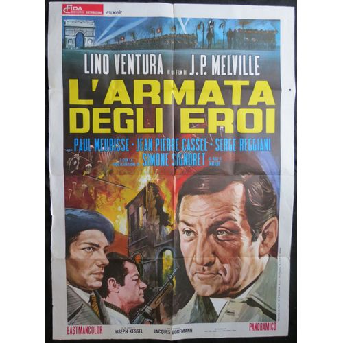 L'armée Des Ombres * Film Réalisé Par Jean-Pierre Melville - 1969 - Affiche De Cinéma Originale De 1969 - 100x140 Cm * Avec Lino Ventura, Simone Signoret Et Serge Reggiani - Roman Joseph Kessel